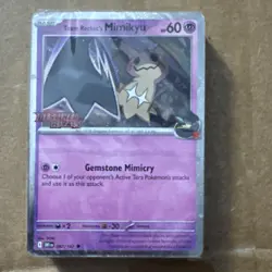 Pokemon TCG Team Rockets Mimikyu Stamped Card #087/182 WHOLE DECK SEALED - Image 5