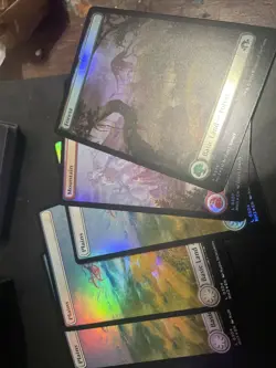Mtg Full Art Land Lot Of 5 - Image 1