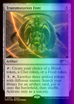 MTG Transmutation Font (11/18) Wizards Play Network 2024 LP FOIL - Image 1