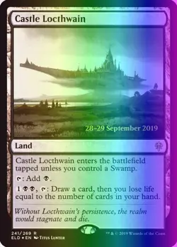 MTG Castle Locthwain (241s/150) Throne of Eldraine Promos LP FOIL - Image 1