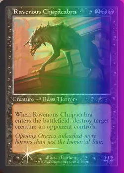 MTG Ravenous Chupacabra (10/11) Wizards Play Network 2023 NM FOIL - Image 1