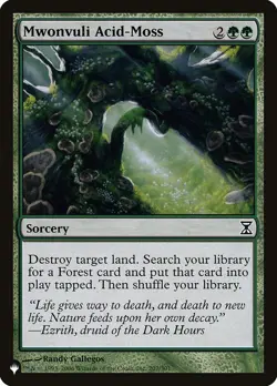 MTG Magic the Gathering Mwonvuli Acid-Moss (TSP-207/2869) The List LP - Image 1