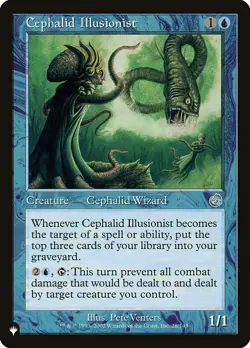 MTG Magic the Gathering Cephalid Illusionist (TOR-28/2869) The List NM - Image 1
