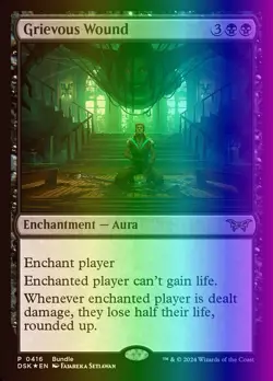 MTG Grievous Wound (416/499) Duskmourn House of Horror NM FOIL - Image 1