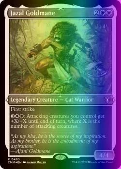 MTG Magic the Gathering Jazal Goldmane (463/1173) Commander Masters LP FOIL - Image 1