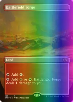 MTG Magic the Gathering Battlefield Forge (297/416) The Brothers' War LP FOIL - Image 1