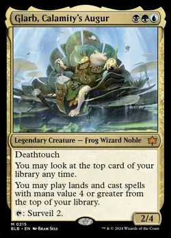 MTG Magic the Gathering Glarb, Calamity's Augur (215/452) Bloomburrow NM - Image 1
