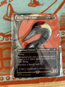 Kykar Wind's Fury (Borderless) Commander Masters *Pin* Magic Con Exclusive NM - Image 1