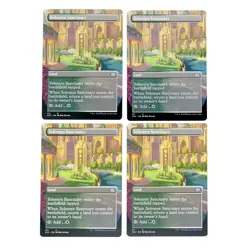 x4 Selesnya Sanctuary Borderless Double Masters 2022 2x2 MTG Magic Green White - Image 1