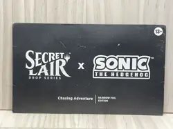 Magic the Gathering MTG Secret Lair Sonic Chasing Adventure Rainbow Foil Edition - Image 1