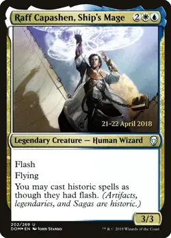 1x Raff Capashen, Ship's Mage FOIL PROMO - NM - See Pic for Set - SPARROW MAGIC - Image 1