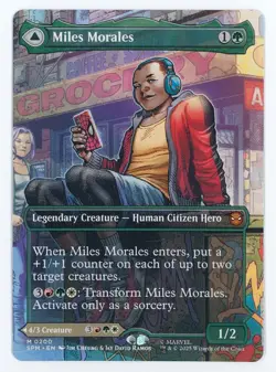 Miles Morales Ultimate Spider-Man 0200 Mythic Borderless MTG Marvel Spider-Man - Image 1