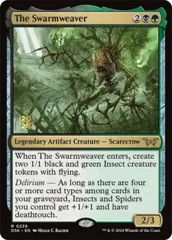 The Swarmweaver (0236) - Foil - Prerelease Promo Light Play, English Magic the G - Image 1