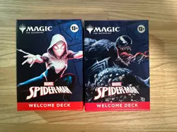 MAGIC THE GATHERING NYCC 2025 EX AMAZING SPIDER-MAN WELCOME DECK MTG RED+BLACK - Image 1