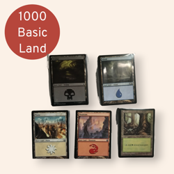 1000 Basic Land Lot 200 of Each Swamp Island Plains etc MTG Magic the Gathering - Image 1