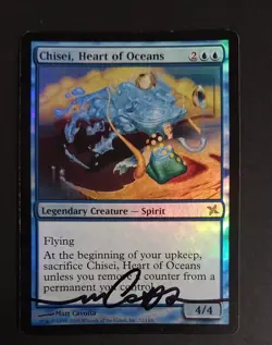 MTG - Magic: The Gathering - Chisei, Heart of Oceans - BOK (LP) (FOIL) (SIGNED) - Image 1
