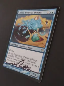 MTG - Magic: The Gathering - Chisei, Heart of Oceans - BOK (LP) (FOIL) (SIGNED) - Image 2
