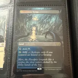 MTG Magic duskmourn - Borderless foil gloomlake verge - Image 1