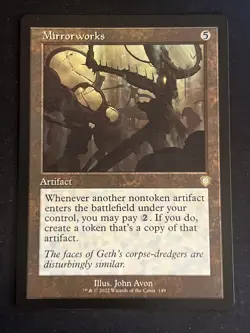 1x Mirrorworks (149) Retro Framed The Brother's War Commander LP MTG Magic x1 - Image 1