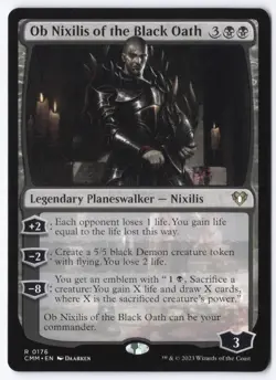 Ob Nixilis of the Black Oath R Commander Masters 176 NM - Image 1