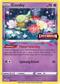 Comfey - SWSH242 (Prerelease) - Pokemon TCG Black Star Promo - NM - HOLO - Image 1