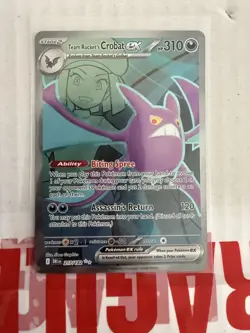Pokemon TCG - Team Rockets Crobat ex - Scarlet & Violet Destined Rivals 217/182 - Image 1