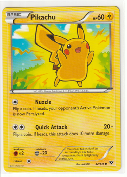 Pokemon TCG Pikachu XY 42/146 Regular Common - Image 1