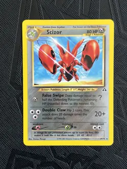 Pokemon TCG Scizor 29/75 Neo Discovery Regular Non Holo (English) - NM - Image 3