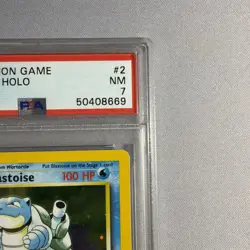 2000 Pokemon Game Blastoise Base Set 2 Holo 2/130 PSA 7 - Image 5