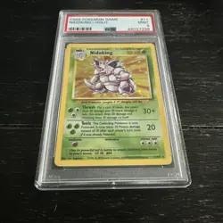 PSA 9 1999 Pokemon Nidoking 11/102 Base Set Unlimited Holo Mint 💎 - Image 2