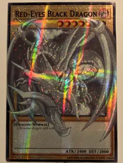 Yu-Gi-Oh! TCG Red Eyes Black Dragon Custom Full Art Starlight Ghost - Image 1