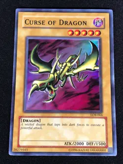 Yugioh Curse Of Dragon LOB-066 Super (LP) - Image 1