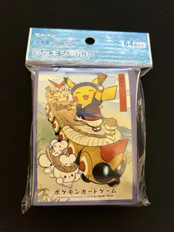 Tohoku Festival Pikachu Waraji Matsuri SEALED Card Sleeves Deck Shield 64 Japan - Image 1