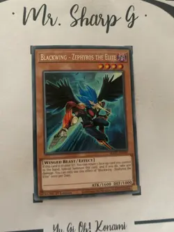 BLACKWING - ZEPHYROS THE ELITE - 1st EDITION MAZE-EN039 ENGLISH Yu-Gi-Oh! CARD - Image 3