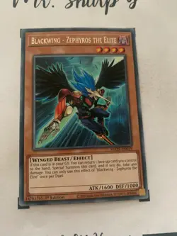 BLACKWING - ZEPHYROS THE ELITE - 1st EDITION MAZE-EN039 ENGLISH Yu-Gi-Oh! CARD - Image 4