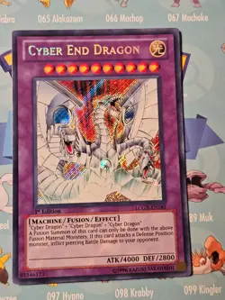 Yu-Gi-Oh cyber end dragon 1st edition LCGX-EN181 secret rare card - Image 1