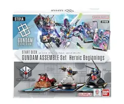BANDAI Gundam Card Game Start Deck Gundam Assemble Set Heroic Beginnings [ST01A] - Image 1