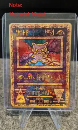 Metal Gold Card- Pokemon Card Ancient Mew Metal Colored Collector's Edition - Image 1