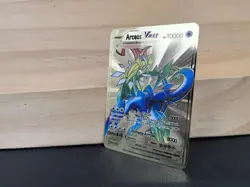 Metal Gold Card- Pokemon 10000point Metal Cards TCG Arceus VMAX Gifts For Kids - Image 2