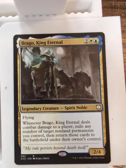 MTG Brago, King Eternal Commander: Kaldheim Card Near Mint Condition MTG - Image 1
