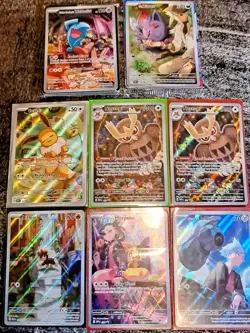 8 Card Full Art Illustration Rare Pokemon Card Lot TCG CCG - Image 1