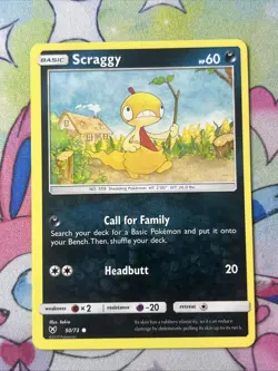 Scraggy 50/73 - LP Shining Legends - Pokemon 2017 Common TCG Card - Image 1