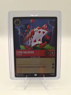 Disney Lorcana Fabled Card Soldiers 122/204 EN 9 Cold Foil Alice In Wonderland - Image 1