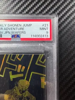 PSA9 JoJo's Bizarre Adventure Shonen Jump 50th Anniversary #22 JPN Wafers Card - Image 3