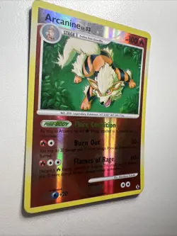 Arcanine 1/111 Rising Rivals Reverse Holo Pokemon Card NM - Image 2