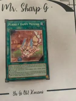 PURRELY HAPPY MEMORY - 1st EDITION AMDE-EN021 ENGLISH Yu-Gi-Oh! CARD RARE KONAMI - Image 2