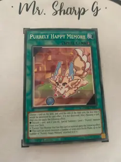 PURRELY HAPPY MEMORY - 1st EDITION AMDE-EN021 ENGLISH Yu-Gi-Oh! CARD RARE KONAMI - Image 4