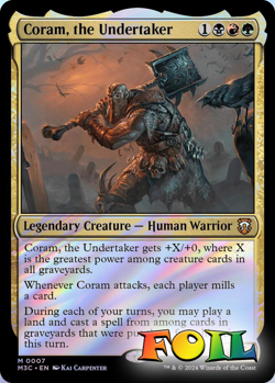 Coram the Undertaker 007 MTG Commander M3C Mythic NP Foil - Image 1