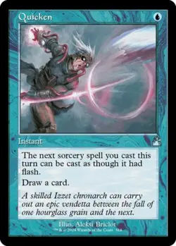 Quicken (Retro Frame) - Near Mint MTG Ravnica Remastered - Image 1