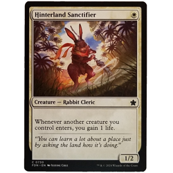 x1 Hinterland Sanctifier FDN MTG M/NM Common White Creature Rabbit Cleric TCG - Image 1